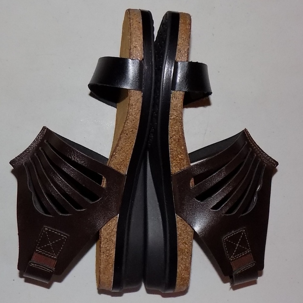 New Naot Mint deep brown/black leather EU36/US6M - Picture 3 of 8